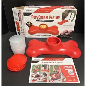 Pets Pupscream Parlor Non-Slip Frozen Dog Treat Ice Cream Holder No Mess Unused